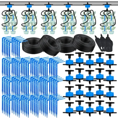 100-10M 4/2-Way 8L Drip Arrow Irrigation Transmitter Watering System Dripper Sprinkler Irrigation Kit Potted Planting