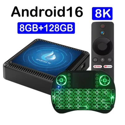 Very Fast Q17 Android16 8K Ultra 4K Smart TV Box Allwinner H313 5G Wifi BT6.0 Google Assistant 8GB128GB Android 16 Media Player