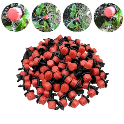 30-100PCS 4/7mm Garden Irrigation Nozzle Adjustable Dripper Sprinkler Emitter Micro Drip Balcony Yard Greenhouse Watering Spray