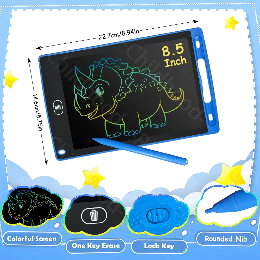 6.5/8.5/10/12 Inch LCD Writing Tablet Electronic Drawing Board Doodle Sketchpad Handwriting Pad Toys for Kids Birthday Gifts - Image 19
